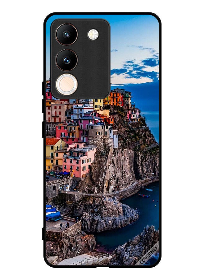 Covernex Protective Case Cover For vivo V29e Colorful Houses On The Sea - Image 1
