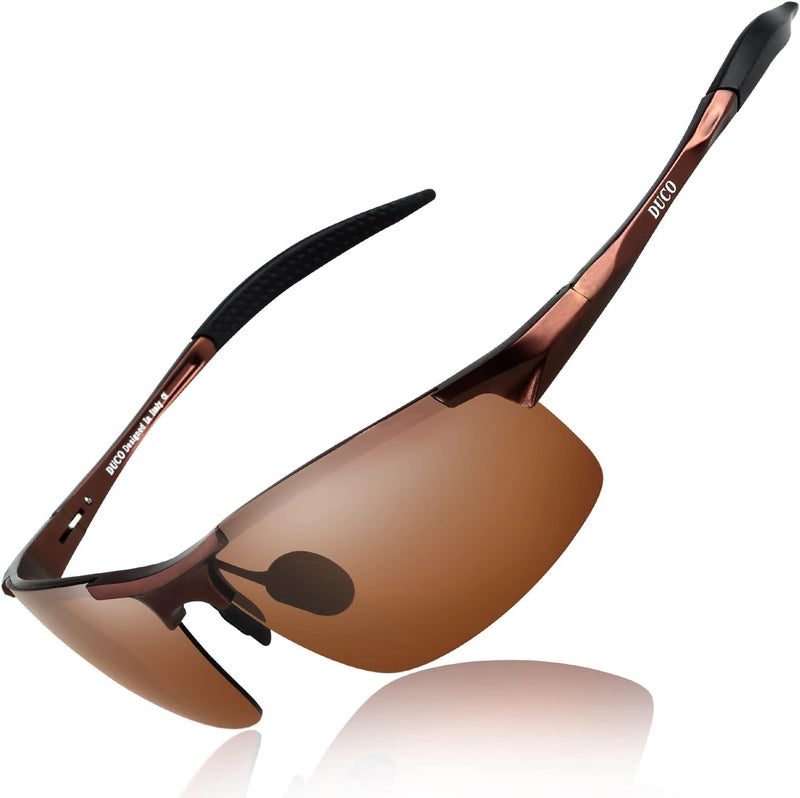 Duco Mens Sports Polarized Sunglasses UV Protection Sunglasses for Men 8177s - Image 1