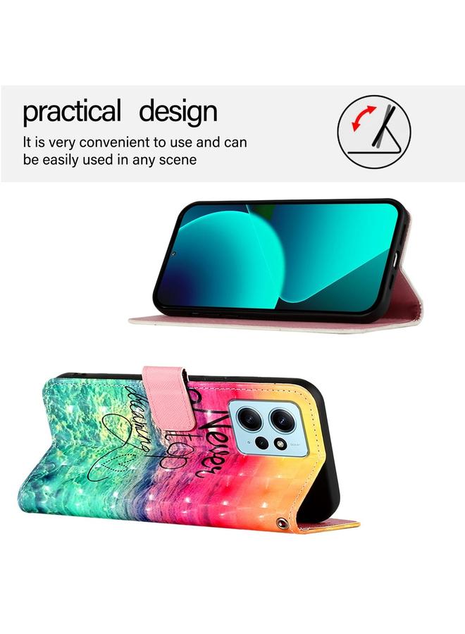 S-TOP Case For Redmi Note 12 4G Global 3D Painting Horizontal Flip Leather Phone Case - Image 3
