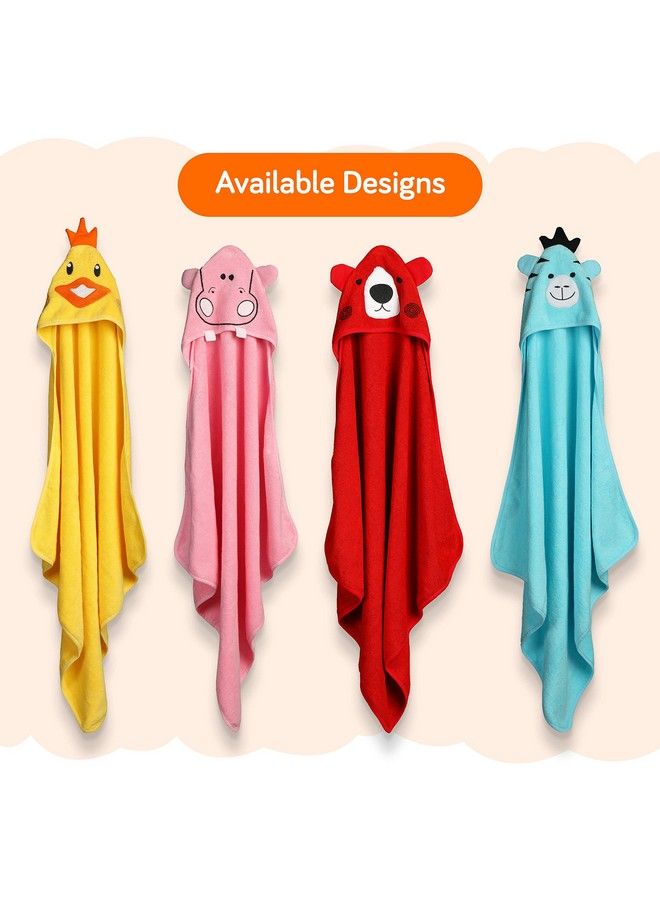 Luvlap منشفة حمام للأطفال حديثي الولادة بغطاء رأس ناعمة للغاية مصنوعة من قطن فائق النعومة وعالي الامتصاص بنسبة 100% بدون التواء ويمكن استخدامها لتقميط الطفل (دجاجة صفراء) - Image 5