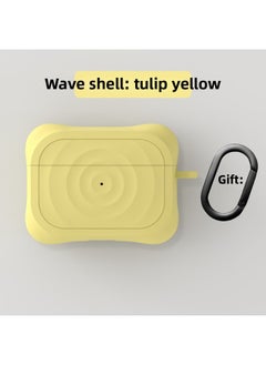 Boyang Headphone Protective Case For Airpods Pro For Apple Headphones Liquid Advanced Sense Anti-lost Original-Color:Tulip Yellow-Applicable Models:Airpods 3