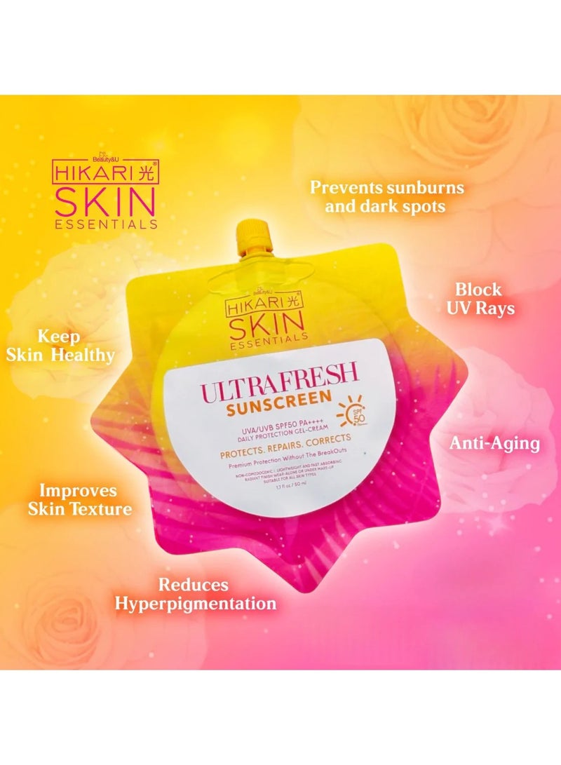 HIKARI SKIN ESSENTIALS Ultra Fresh Sunscreen - 50ml - Image 3