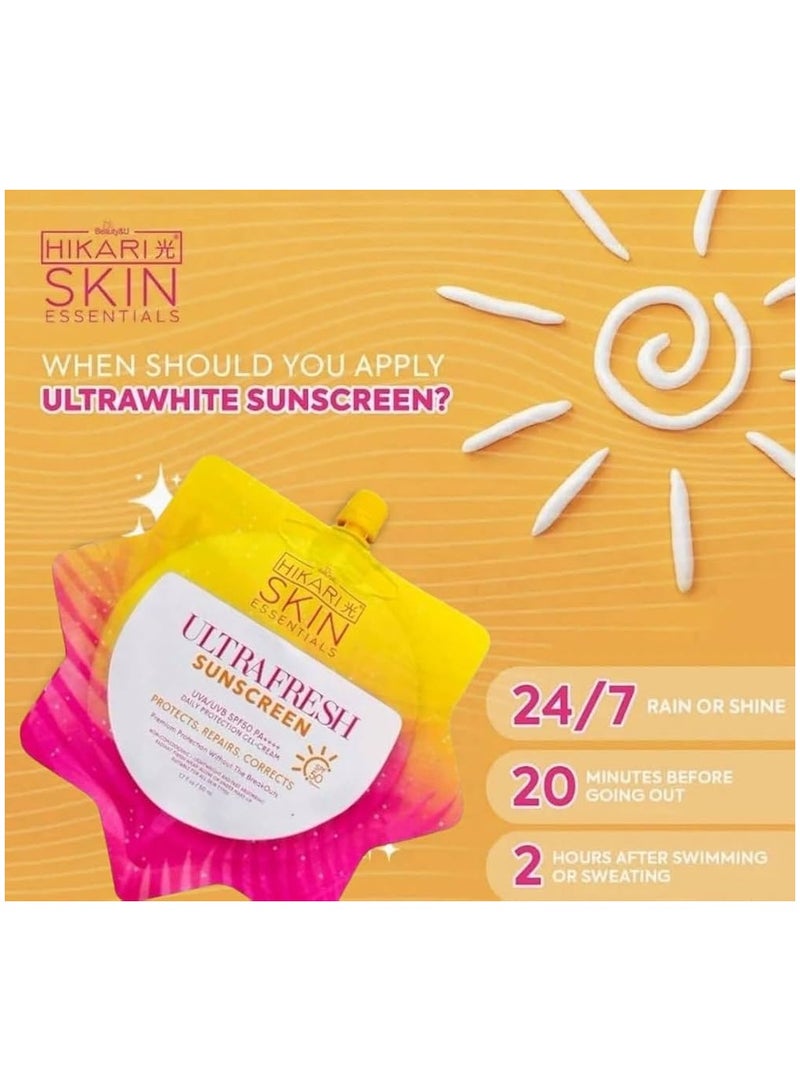 HIKARI SKIN ESSENTIALS Ultra Fresh Sunscreen - 50ml - Image 2