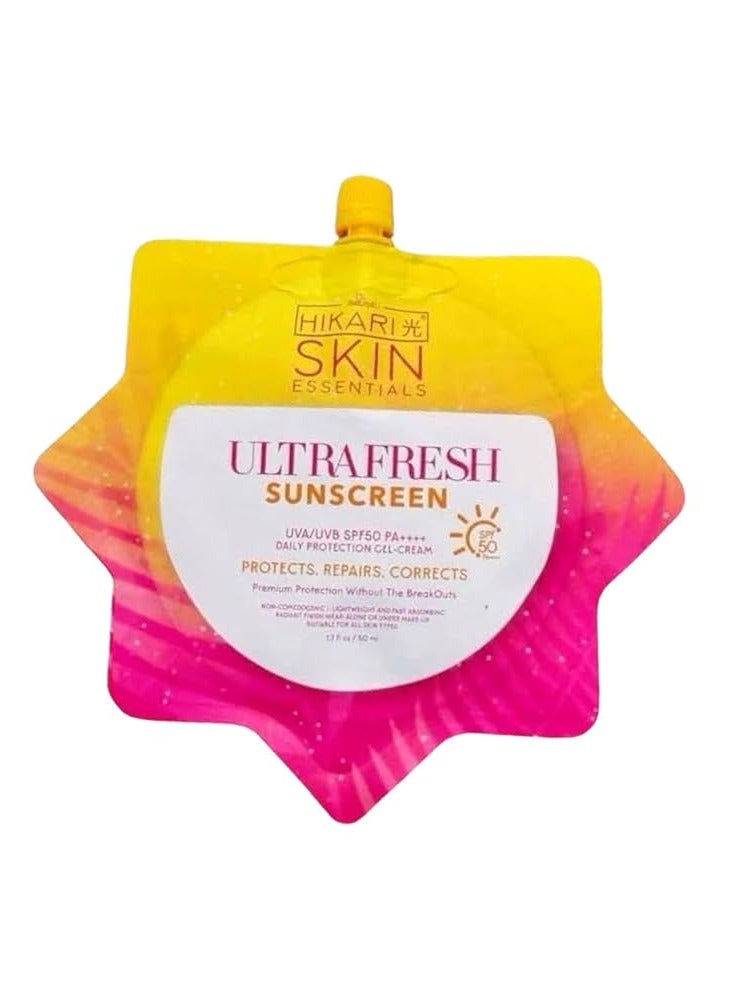 HIKARI SKIN ESSENTIALS Ultra Fresh Sunscreen - 50ml - Image 1