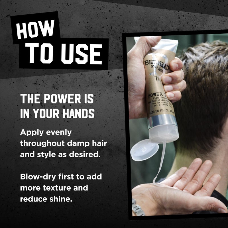 Bed Head for Men by TIGI Power Play Firm Finish Gel 6.76 Oz (Pack of 2) - Image 5