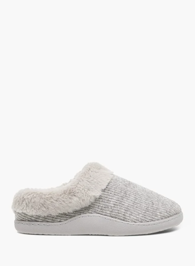 Le Confort Textured Slip-On Bedroom Slippers