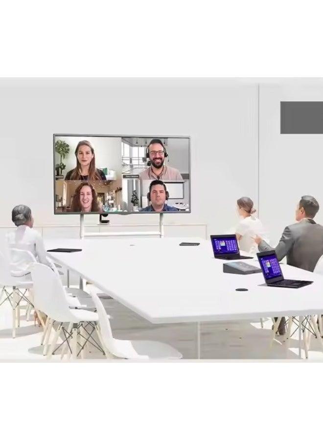 BEETEC Mobile TV Stand for 32–86 Inch Flat Screen TVs, Rolling Cart with Lockable Wheels, Height Adjustable, VESA 600x400mm, Max Load 45kg, Shelf Capacity 10 kg, Cable Management, White | TF-RG8W - Image 2