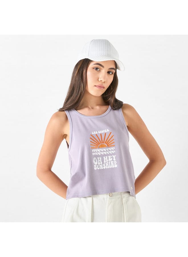 Lee Cooper Lee Cooper Graphic Print Sleeveless T-Shirt  - Image 1