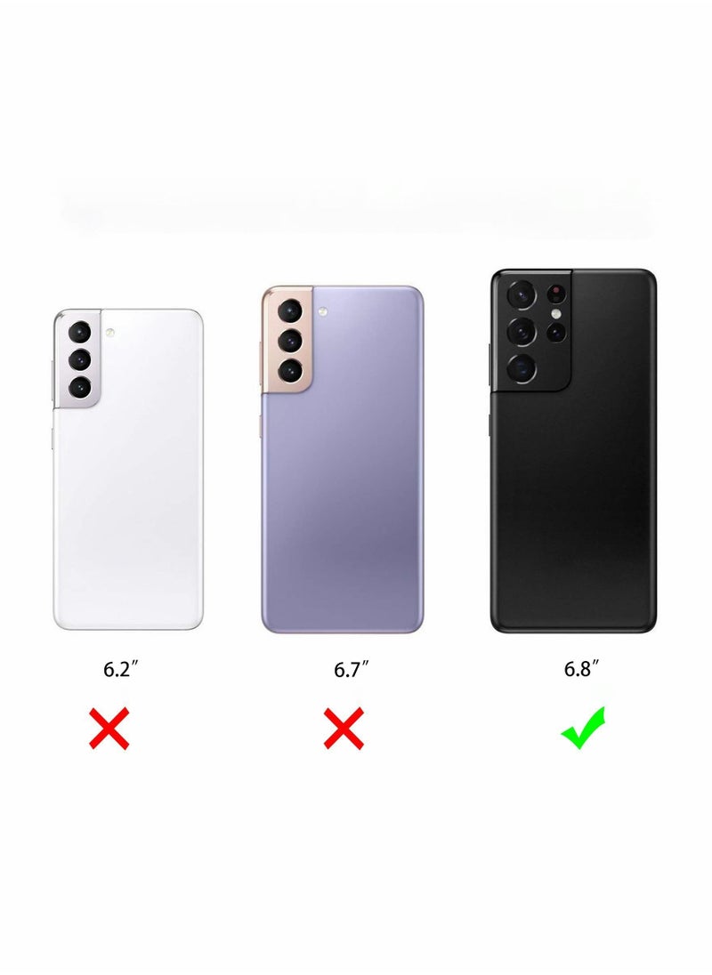 Excefore - Phone Case Compatible for Galaxy S21 Ultra Case with S21 Ultra 5G Kickstand Case with Slide Camera Cover Built-in 360° Rotate Ring Stand Magnetic Cover Case for S21 Ultra 6.8 Inch - Image 1