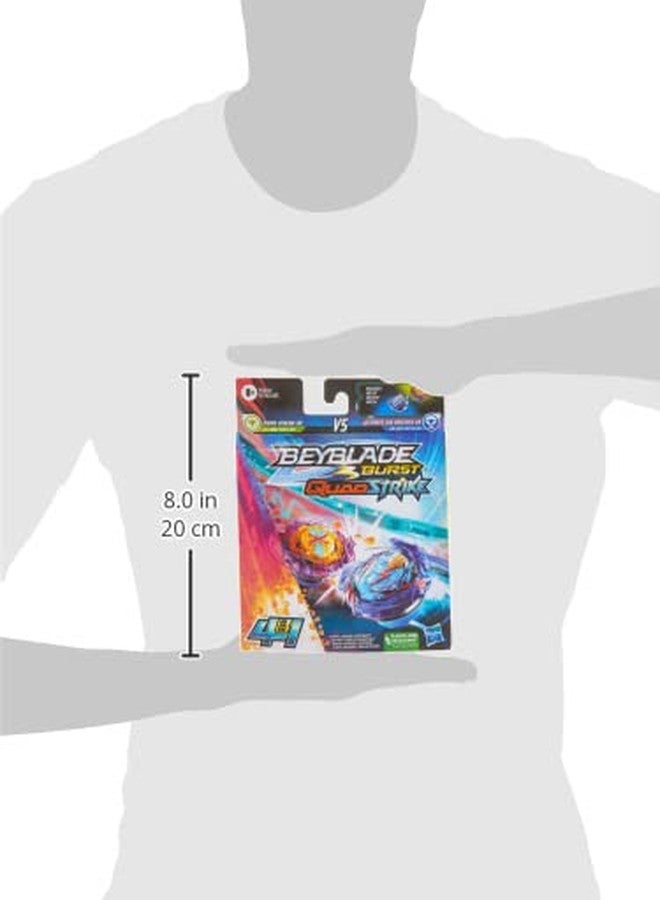 Beyblade Burst QuadStrike Ultimate Evo Valtryek V8 and Divine Xcalius X8 Spinning Top Dual Pack, 2 Battling Game Top Toy for Kids Ages 8 and Up - Image 3