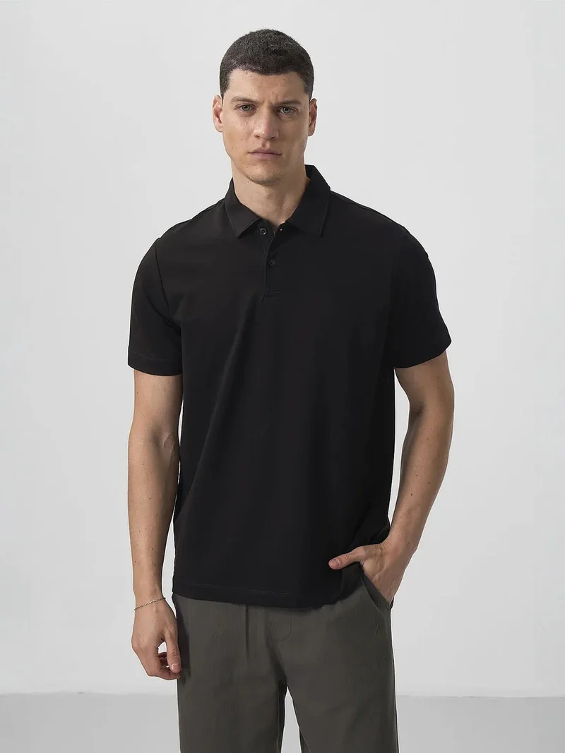 تومي لايف TOMMY Men's Cotton-Elastane Polo T-Shirt