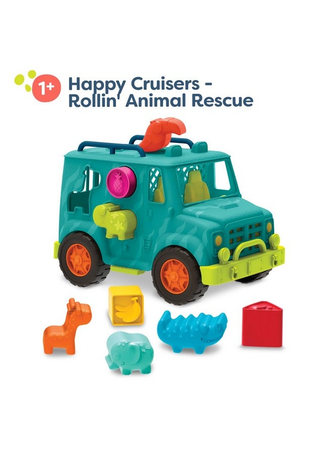 B. toys- Rollin' Animal Rescue- Shape Sorter Truck - Shape Sorting Toy - Toy Truck for Toddlers, Kids - Educational Play - 12 Months + - Image 3