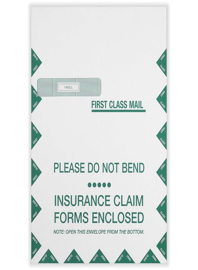 TFP ComplyRight UB-04 Self Seal Document Envelopes, 9-Inch x 12 1/2-Inch, White/Green, 100/Box (1492LL) - Image 1