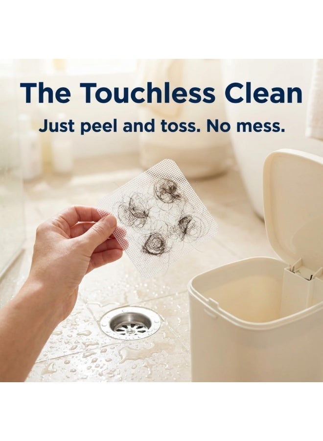 Disposable Hair Drain Stickers, 30 Pcs Shower Drain Mesh Stickers, Floor Drain Filter Screen, Drain Cover for Bathroom, Bathtub, Kitchen, Laundry - Image 4