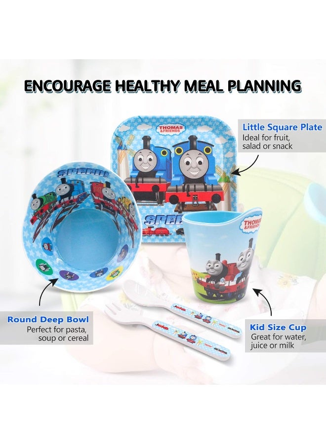 Finex Set of 4 - Blue Thomas the Train Meal Set - Image 4