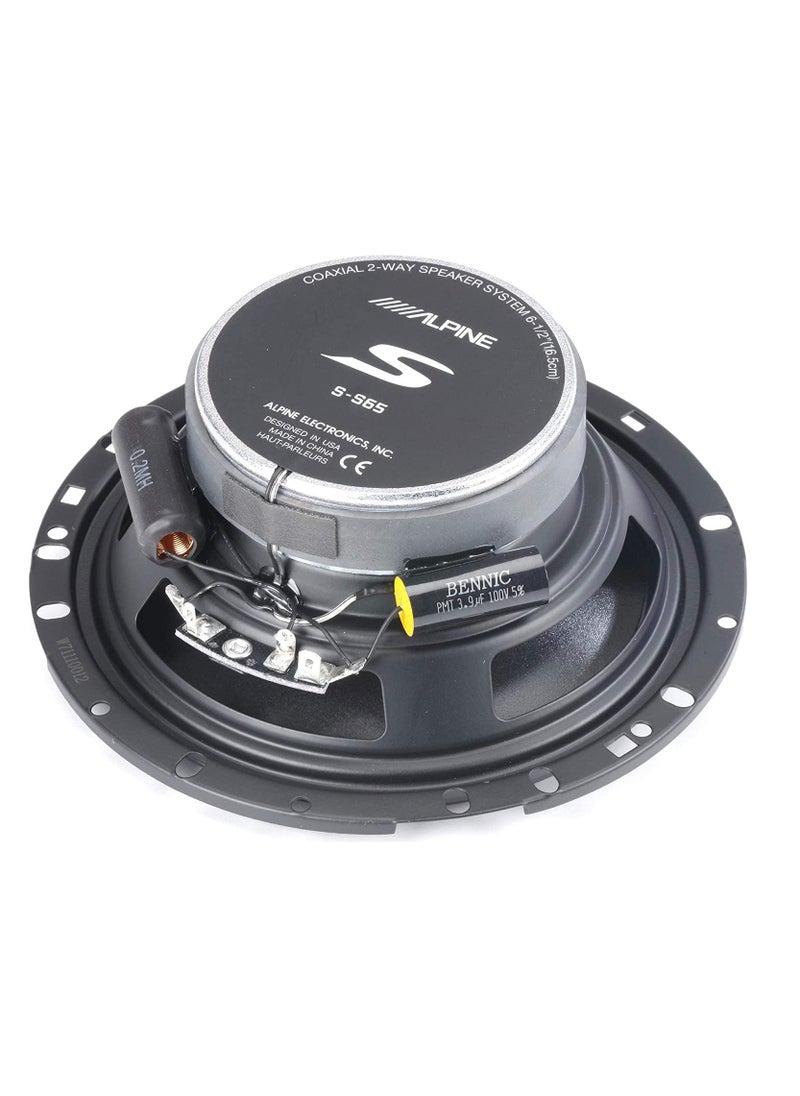 Alpine S-S65 6.5 Inch Coaxial Power Full Speakers  - Image 5