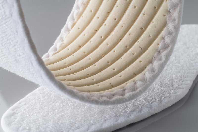 Pedag Summer Terry Cotton Insoles - Handmade in Germany, Sweat Absorbing & Odor Controlling, Ideal for Sockless Wear, Washable, US Women 10/ Men 7/ EU 40, White - Image 4