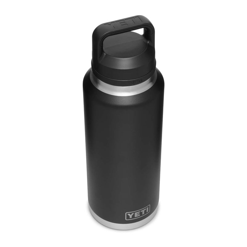 YETI Rambler 46 oz Bottle, Leakproof, Vacuum Insulated, Stainless Steel with Chug Cap, Black - Image 3