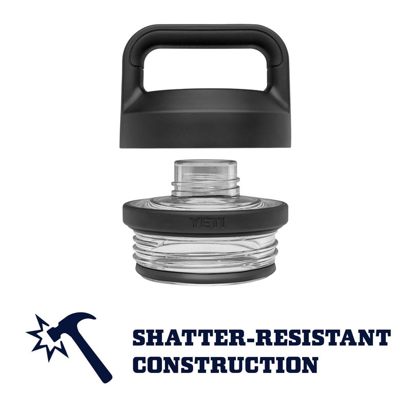 YETI Rambler 46 oz Bottle, Leakproof, Vacuum Insulated, Stainless Steel with Chug Cap, Black - Image 4