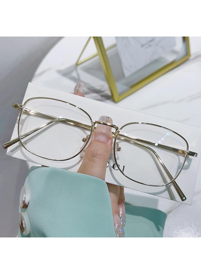 Little Red Book Online Red Plain Glasses Frame Anti-blue Light Flat Light Big Face Slimming Discoloration Myopia Glasses Finished With Dice