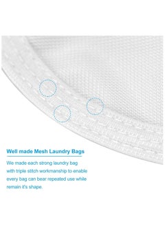 NIBEMINENT 3 Pcs Delicates Laundry Bags Fine Mesh Wash Bag Travel Storage Organize Clothing Washing for Lingerie Underwear Bra Silk Socks with Hanging Loop  - Image 3
