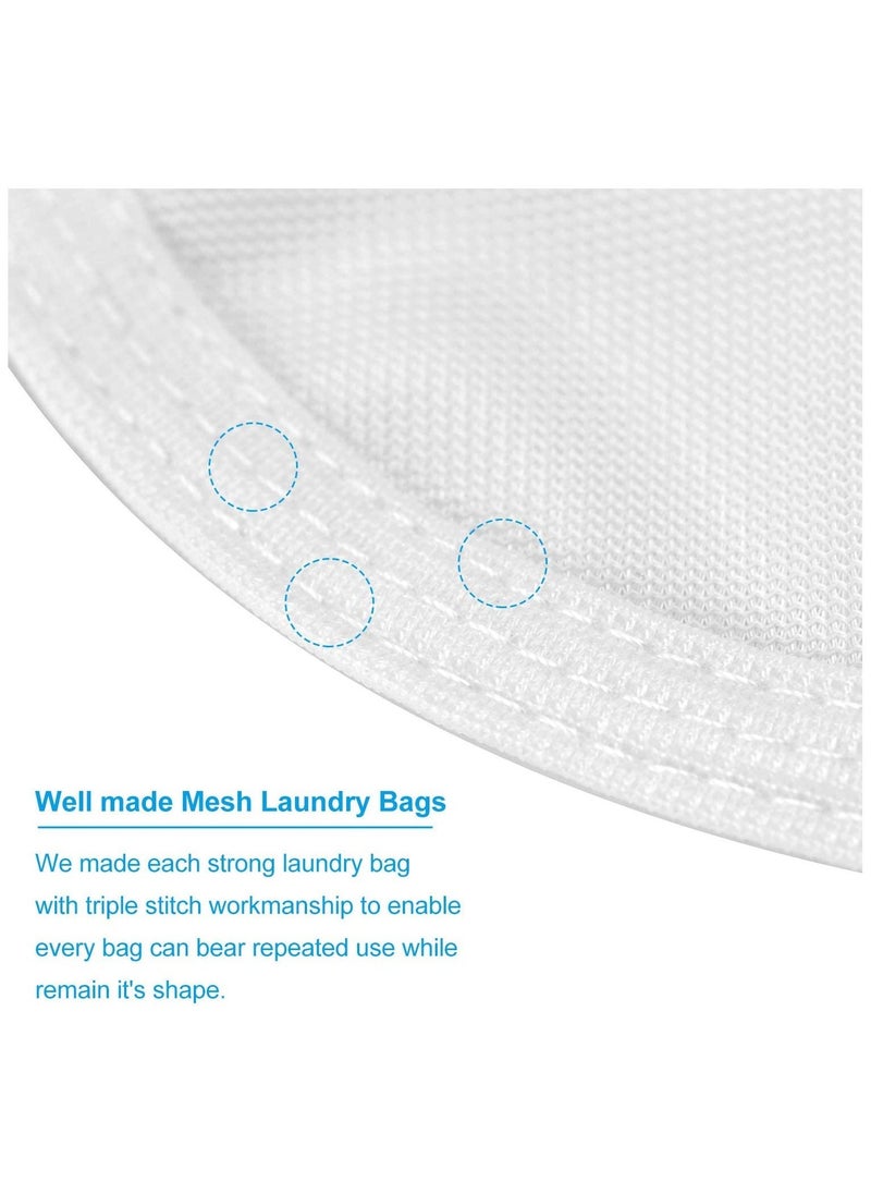 نيبمينينت 3 Pcs Delicates Laundry Bags Fine Mesh Wash Bag Travel Storage Organize Clothing Washing for Lingerie Underwear Bra Silk Socks with Hanging Loop  - Image 3