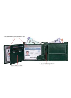 Urban URBAN FOREST Oliver Aniline Green Leather Wallet for Men  - Image 4