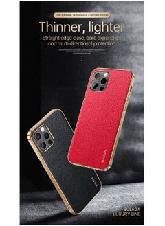 Case for Apple iPhone 14 Pro 6.1 inch Slim Luxury Business Style Retro Classic PU Electroplate Shiny Gold Frame Soft Hybrid Bumper Shockproof Cover Protective Cover Black - pzsku/ZA9CD91D03C5014540430Z/45/_/1671780606/6819e227-6bb2-4221-bd9a-12e6647abc85