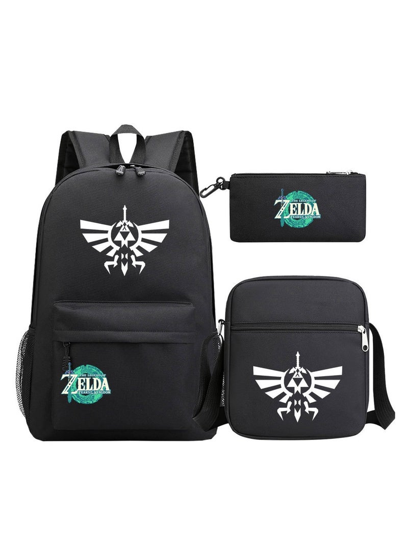 ZELDA Printed Youth Large Capacity Men's and Women's Shoulders