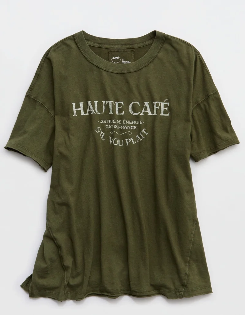 Aerie  Aerie Oversized Crew Boyfriend T-Shirt for Women | Best Price UAE
