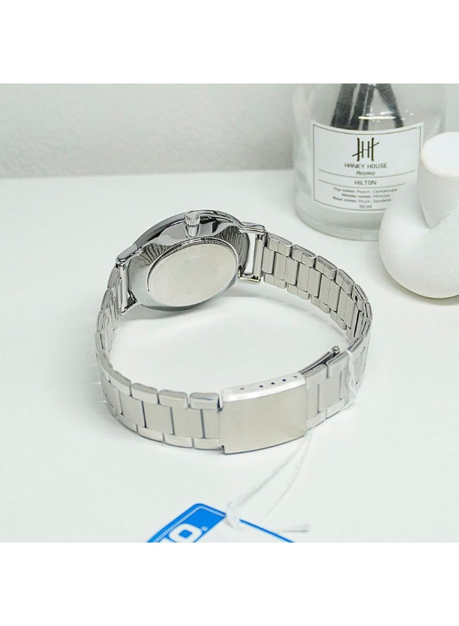 Casio MTP-VT03D-7BDF Men’s Stainless Steel Analog Watch – Silver Dial, Slim Minimalist Design - Image 5