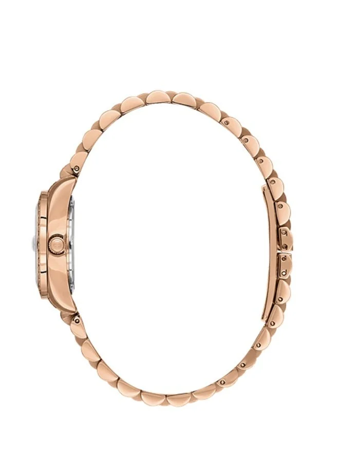 Freelook Paris Freelook - Charmant Women's Watch | Steel Case | Stainless Steel Band | Rose Gold & Round Dial | Analog | Quartz | Mineral Glass | Premium Luxury Watch | Ideal Gift | Water Resistant 30 Meters