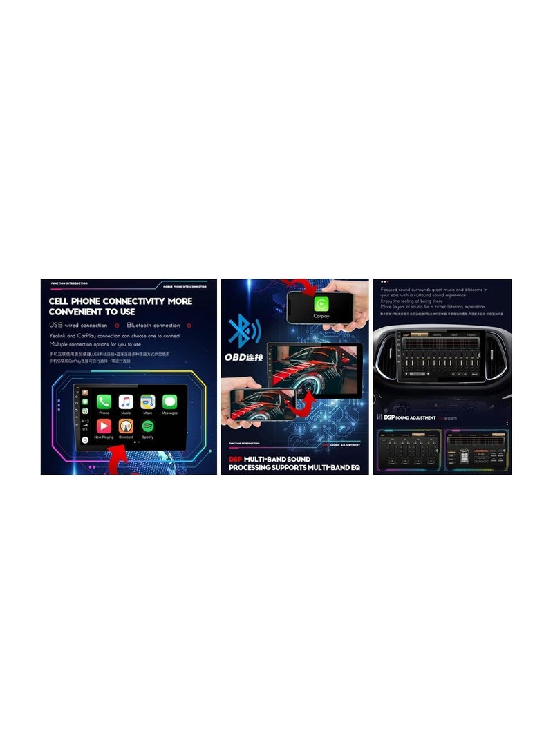 SHEZA STAR ستيريو سيارة أندرويد لسيارة لكزس LS430 2004 2005 2006 2 جيجا بايت رام 32 جيجا بايت روم 9 بوصة يدعم Apple Carplay و MirrorLink WiFi BT وشاشة تعمل باللمس IPS مع كاميرا احتياطية متضمنة - Image 5