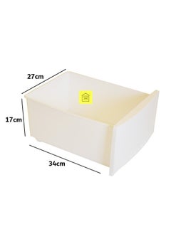 Chest of 6 Drawers Plastic, Easy to Install, High Quality, SAUDI MADE, Big Size 42x124x34 cm, White/Beige - pzsku/ZA9CE0AD4AC9D064FA9F4Z/45/_/1697294497/59d41e8e-be83-4794-b0e4-a90c980e13e6