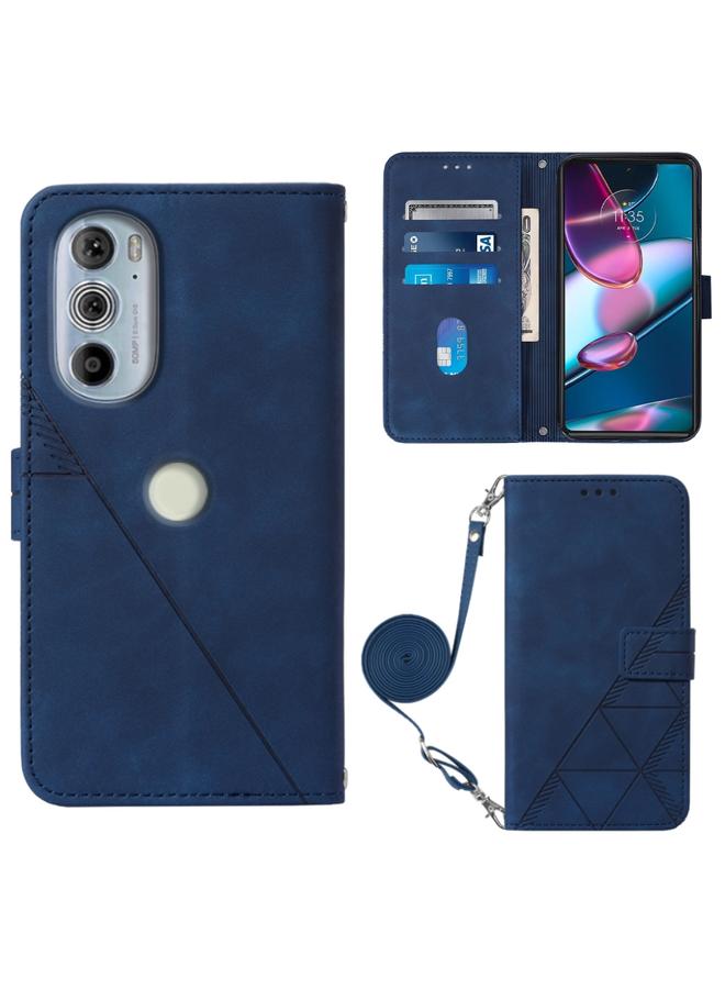 S-TOP Case For Motorola Moto Edge 30 Pro / Edge+ 2022 Crossbody 3D Embossed Flip Leather Phone Case - Image 1