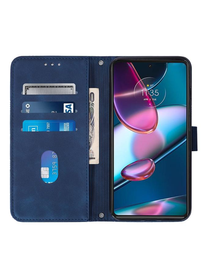 S-TOP Case For Motorola Moto Edge 30 Pro / Edge+ 2022 Crossbody 3D Embossed Flip Leather Phone Case - Image 5