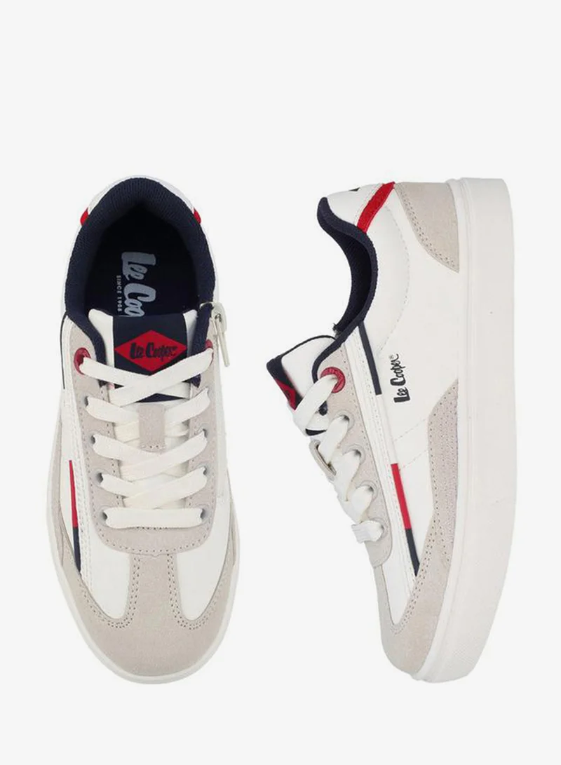 لي كوبر Boys Lace-Up Ankle School Sneakers