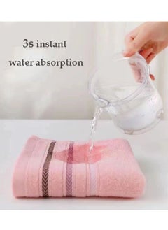 Bukela 4 Pieces Thickened Face Towel Cotton Soft Absorbent Household Towel (4 colors: 33*70cm)  - Image 5