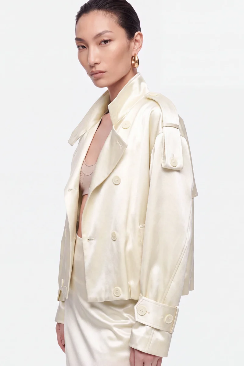 نوكتورن Oversized Double Breasted Trench Coat