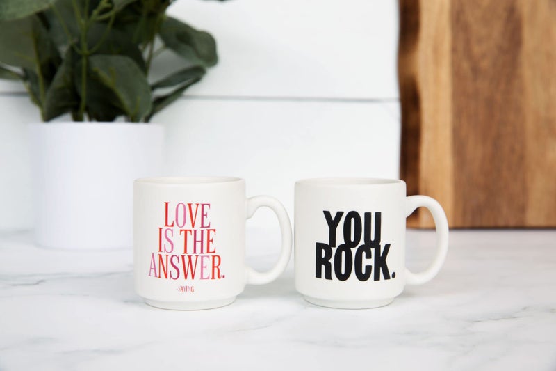 Quotable Cards Quotable You Rock Quotable Mug - Quotes Kitchen Home MUG-GD209-QUOTE - Image 2
