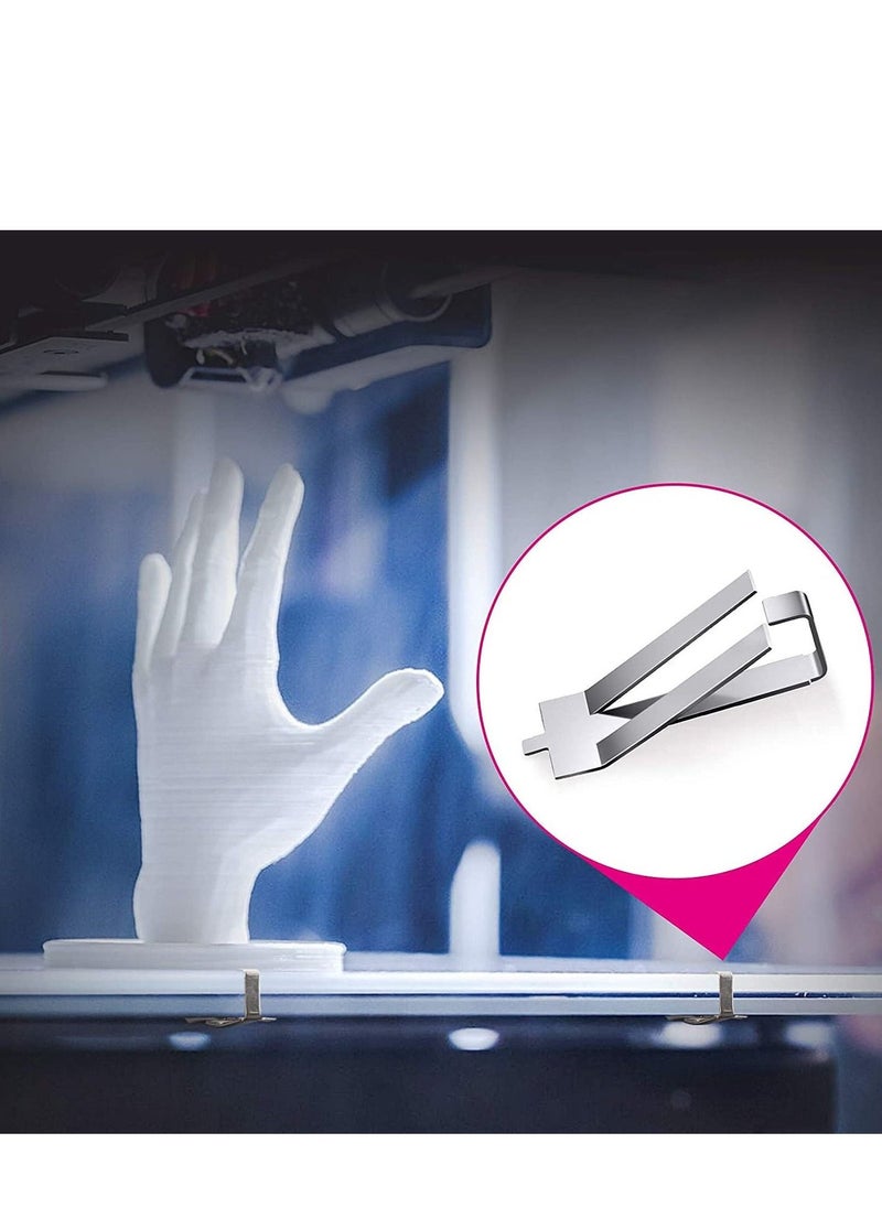 10 Pack Ender 3 Glass Bed Clips Stainless Steel Glass Bed Spring Turn Clips Platform Clamps Stable for Creality Ender 3 Pro Ender 3S Ender 5 Pro CR-20 PRO CR-10S Pro 3D Printer - Image 2