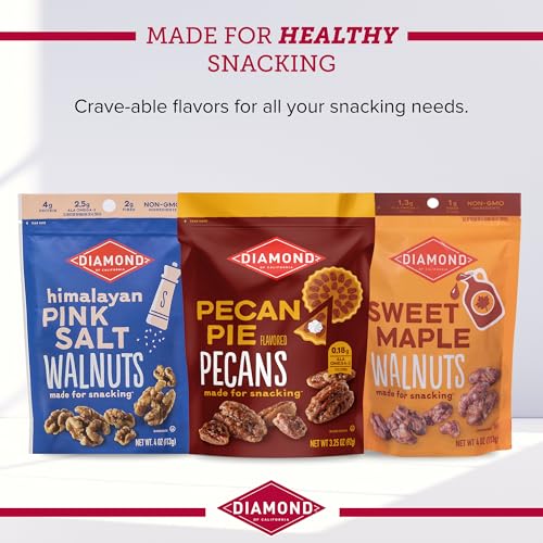 diamonds nuts Diamond of California Salted Dark Chocolate Walnut Snack Nuts, 4 oz. (4 Pack) - Image 4