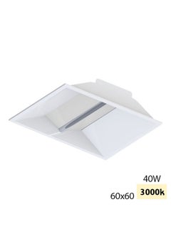 60x60 decorative LED panel with silver line and Osram transformer 40 watt warm light 0122D