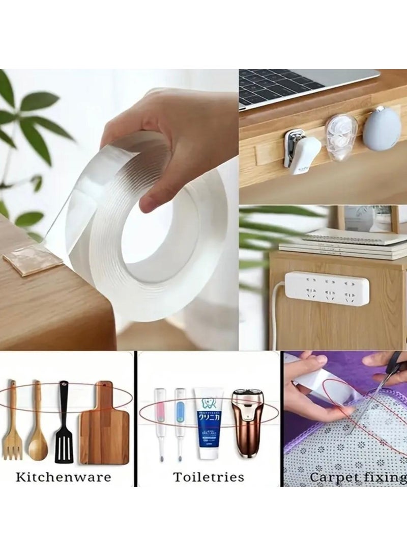 Super Strong Double-sided Tape - Reusable, High Strength,No Residue,Waterproof - Image 1