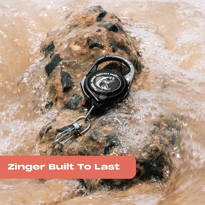 HOOK-EZE Fly Fishing Zinger Retractor for Anglers Vest, Pack of 3 - Fishing Gear and Equipment for Nippers, Forceps, Fly Float Ant, Belt Loops & Backpack - Image 2
