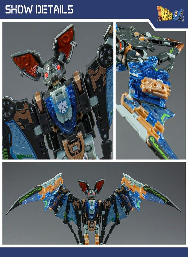 52TOYS Beastbox BB-64 Radioheadar Deformation Toys Action Figure, Converting Toys in Mecha and Cube, Perfect Birthday Party Gift for Teens and Adults, Based on Bat - Image 5