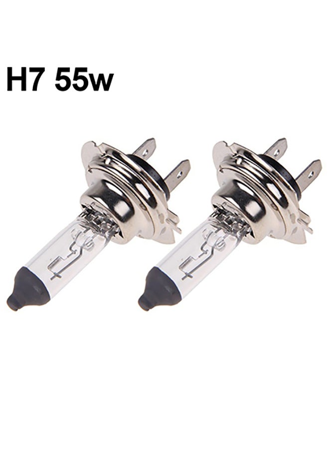 Loquat 2Pcs H1/H4/H7 55W/100W Xenon Gas Halogen Headlight White Lamps 12V 5000K Bulbs - Image 1