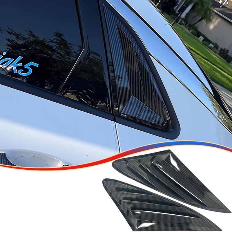 MUXEE Window Louver 2Pcs Side Vent Window Louvers for Kia K5Optima 2021 2022 2023 2024 2025 ABS Print Sport Window Decorative Covers Exterior Trim Accessories  Carbon Fiber