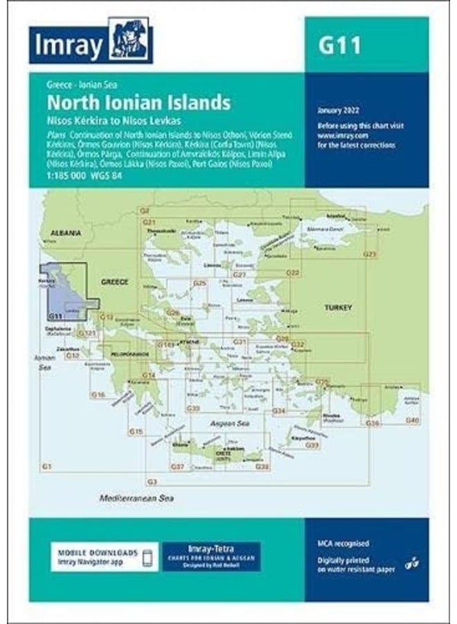 Imray Chart G11: North Ionian Islands