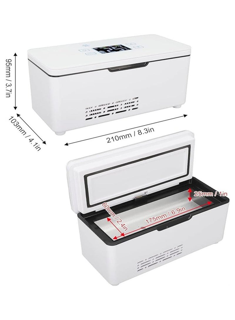 Insulin Cooler, LED Screen Smart Temperature Control Insulin Cooler Travel Case with Battery - Image 5